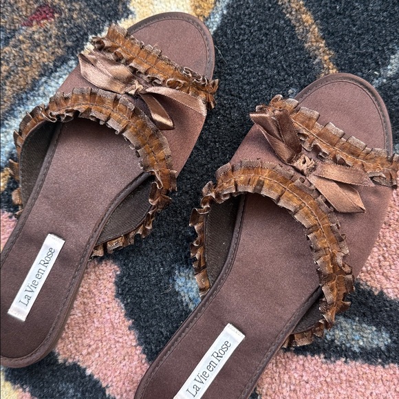 SATIN SLIPPER LA VIE EN ROSE - Picture 2 of 6